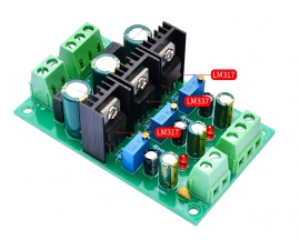 LM317 LM337 Adjustable Step Down Power Supply Module Buck Voltage Converter AC 20V to +/-1.25V-20V